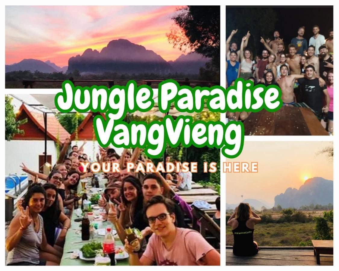 Jungle Paradise Vangvieng - Bungalows Vang Vieng Exterior photo